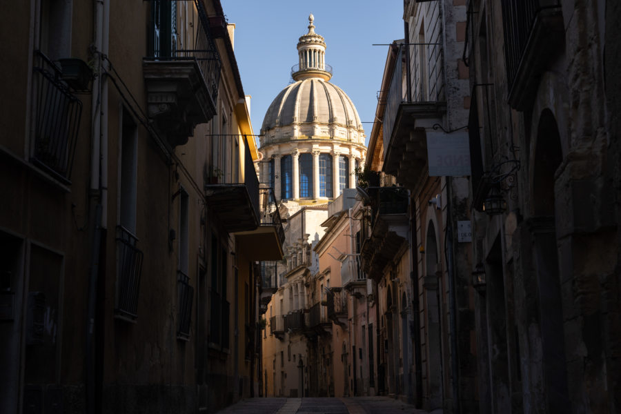 Ville de Raguse en Sicile, coupole du duomo