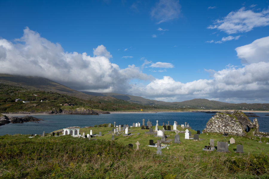 Cimetière et Abbaye de Derrynane, tour du Ring of Kerry