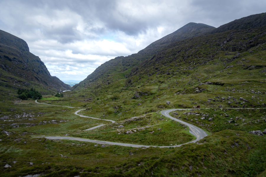 Route en zigzag au Head of the gap of Dunloe