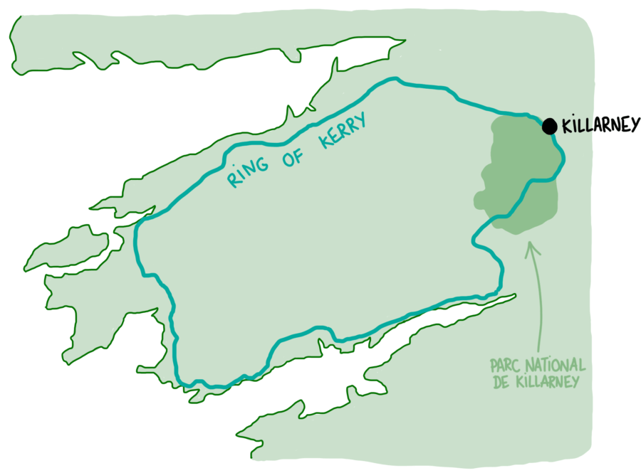 Carte de la Ring of Kerry
