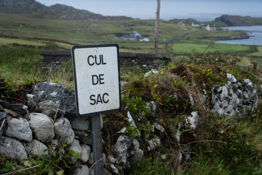 Cul de sac en français, en irlande