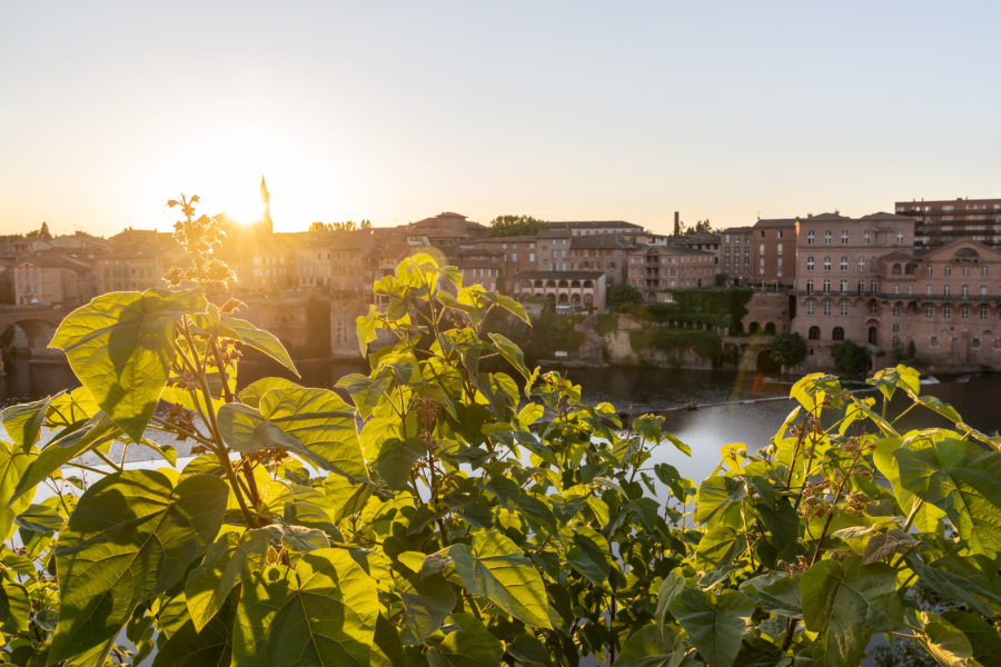 Coucher de soleil sur Albi et le Tarn