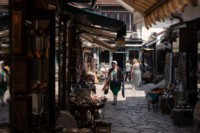 Visite du vieux bazar de Sarajevo, Baščaršija