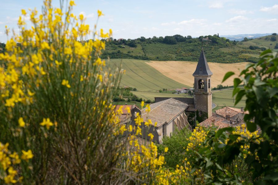 Vue sur Lautrec depuis le vieux moulin