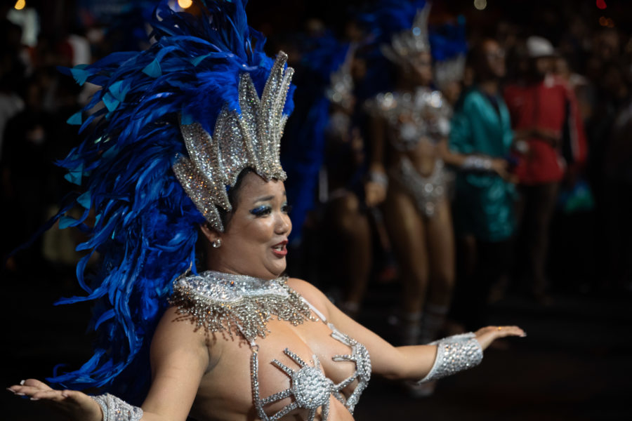 Passista au carnaval de Mindelo