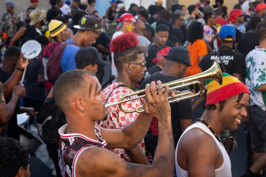Musiciens au carnaval de Mindelo, Ribeira Bote