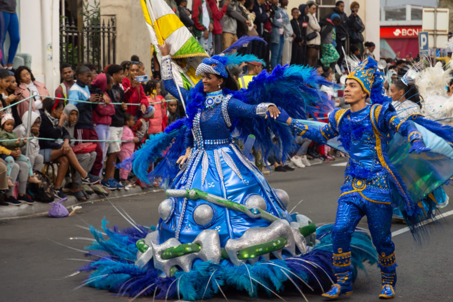 Porte-étendards, carnaval de Mindelo