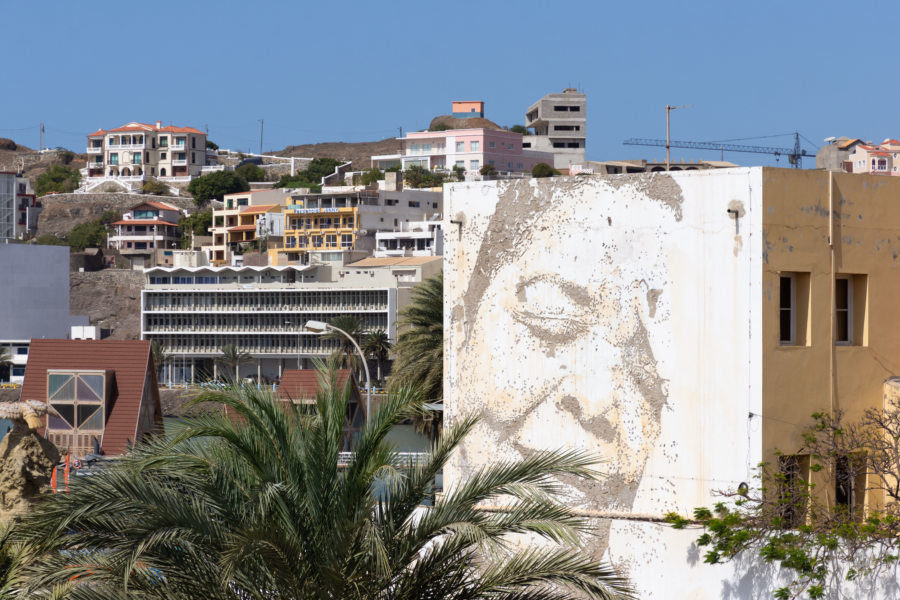 Portrait de Cesaria Evora à Mindelo