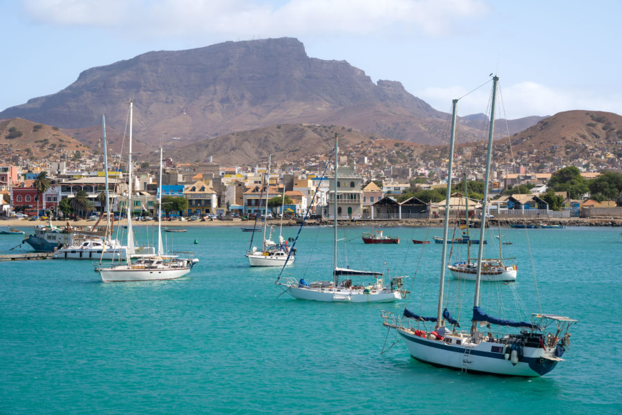 Mindelo et sa baie, île de Sao Vicente