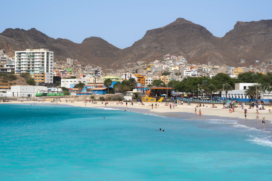 Plage de Laginha à Mindelo, Sao Vicente