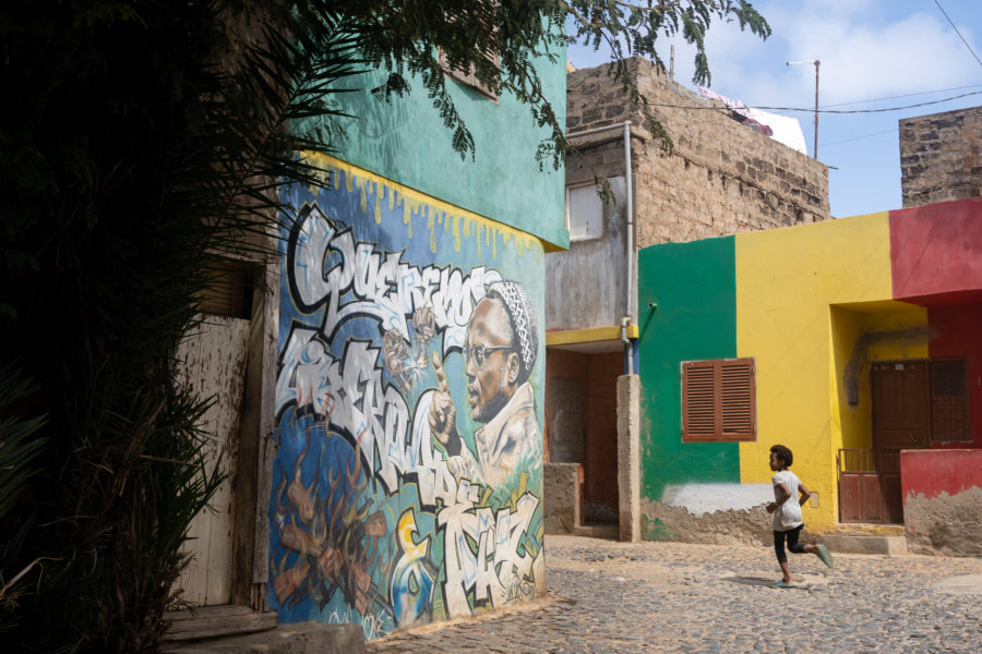 Quartier de Ribeira Bote à Mindelo, île de Sao Vicente