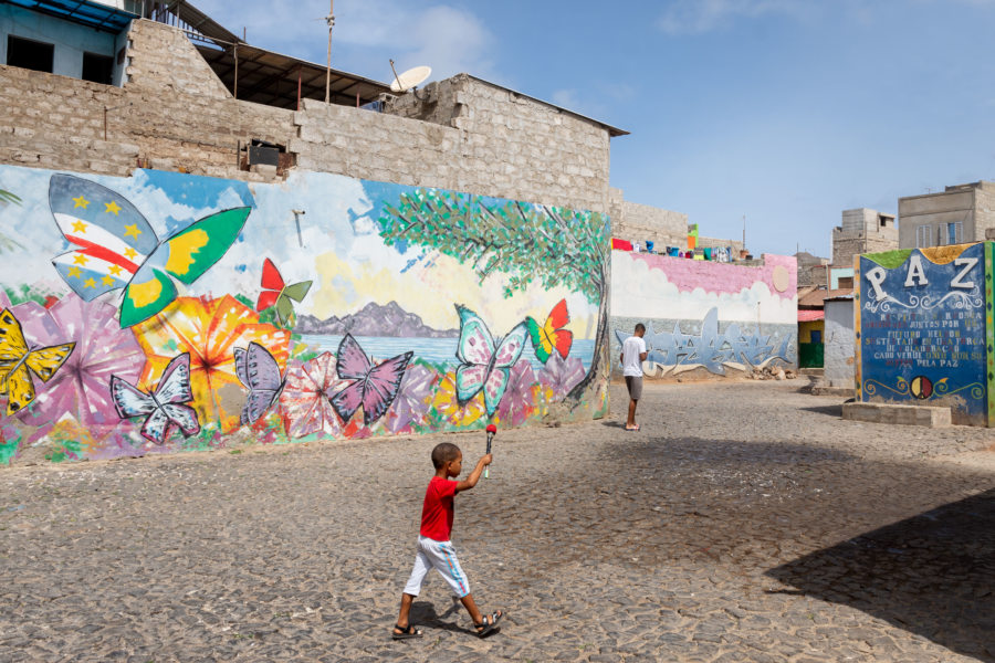 Visite du quartier de Ribeira Bote à Mindelo