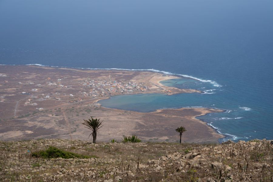 Vue sur Baia das Gatas à Sao Vicente