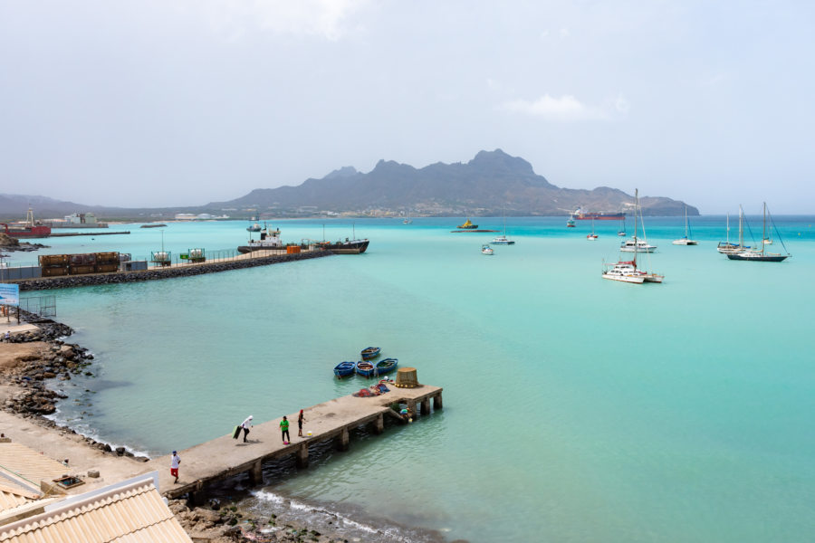 Vue sur la baie de Mindelo depuis le musée de la mer