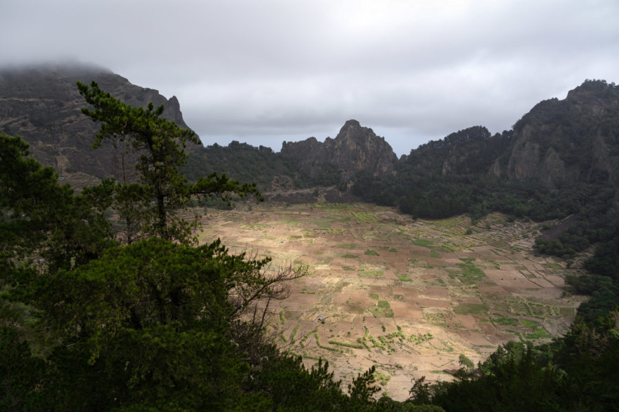 Cratère de Cova à Santo Antao, Cap-Vert