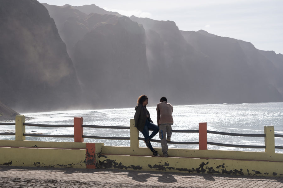 Cruzinha da Garca, village au bord de l'océan à Santo Antao