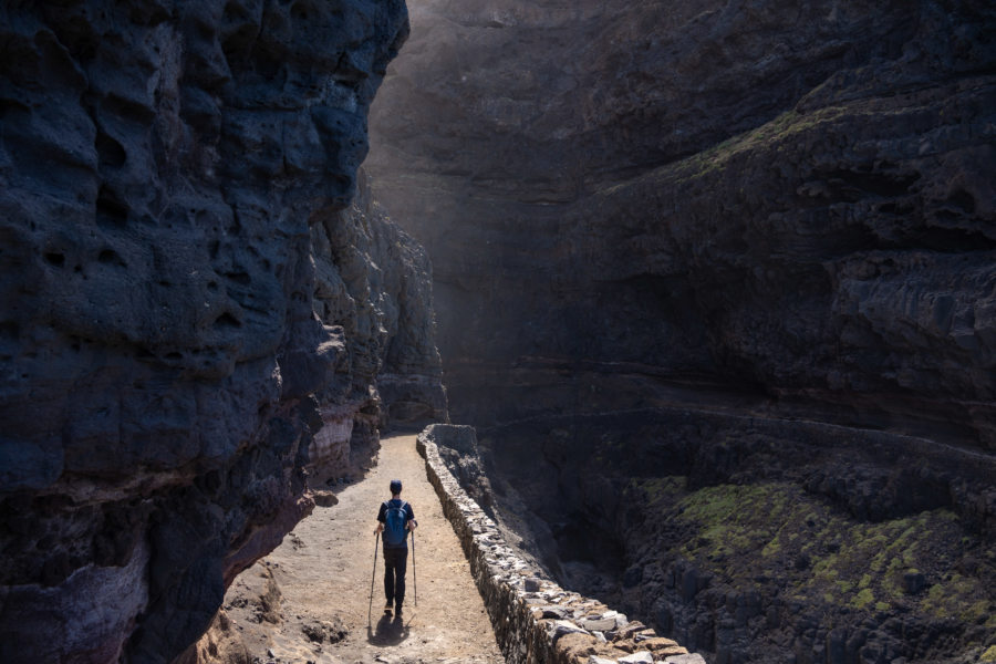 Randonnée dans un canyon de Ponta do Sol à Cruzinha