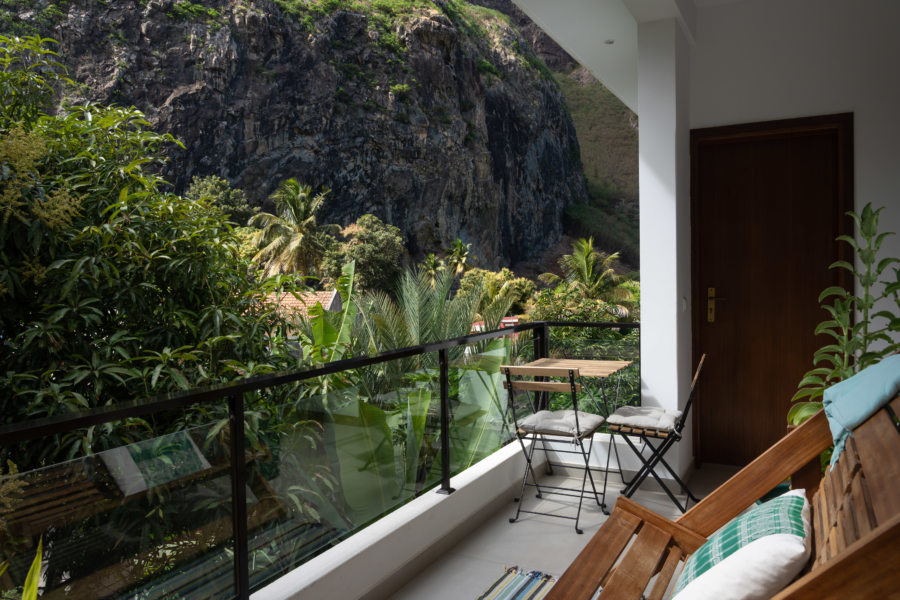 Vue de l'hôtel Kasa Dvizin à Santo Antao, Cap-Vert