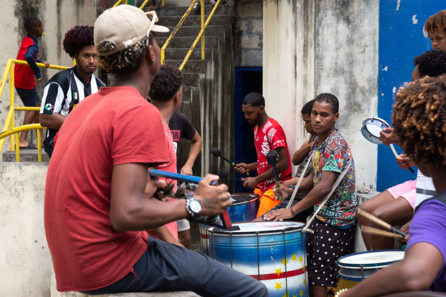 Jeunes musiciens à Eito, vallée de Paul à Santo Antao