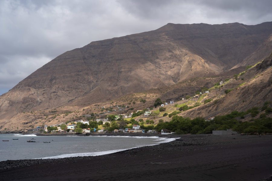 Plage de Tarrafal de Monte Trigo, île de Santo Antao