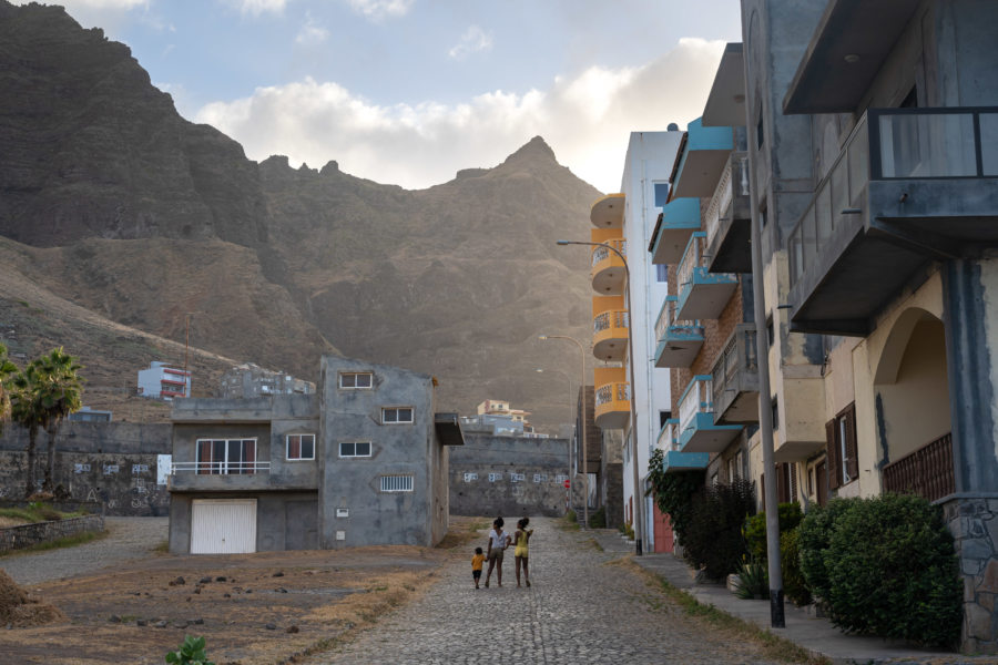 Quartier résidentiel à Ponta do Sol, Santo Antao