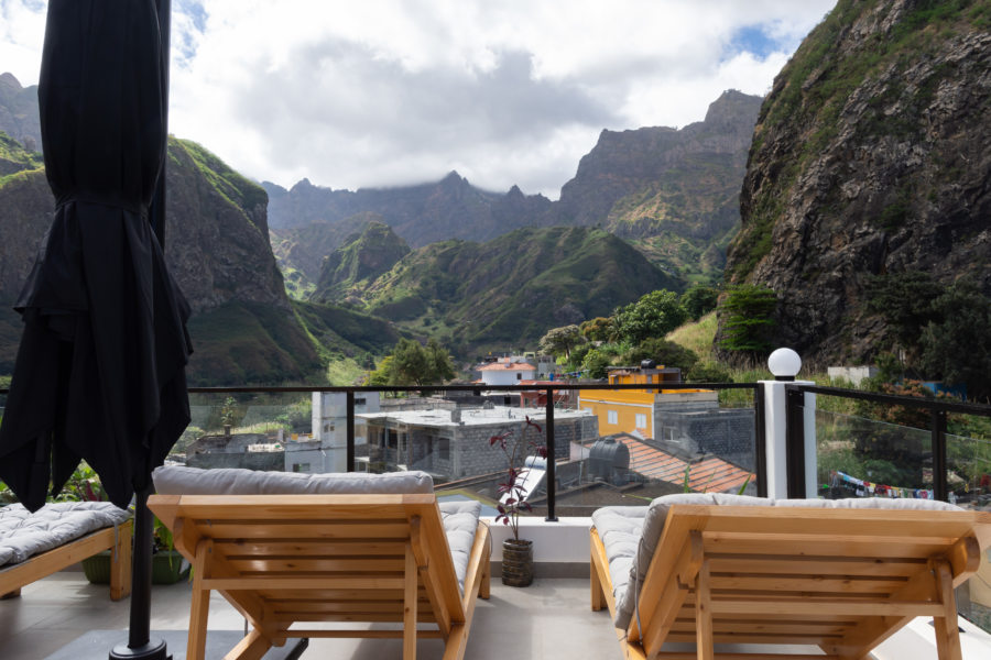 Rooftop de l'hôtel de la vallée de Paul à Santo Antao