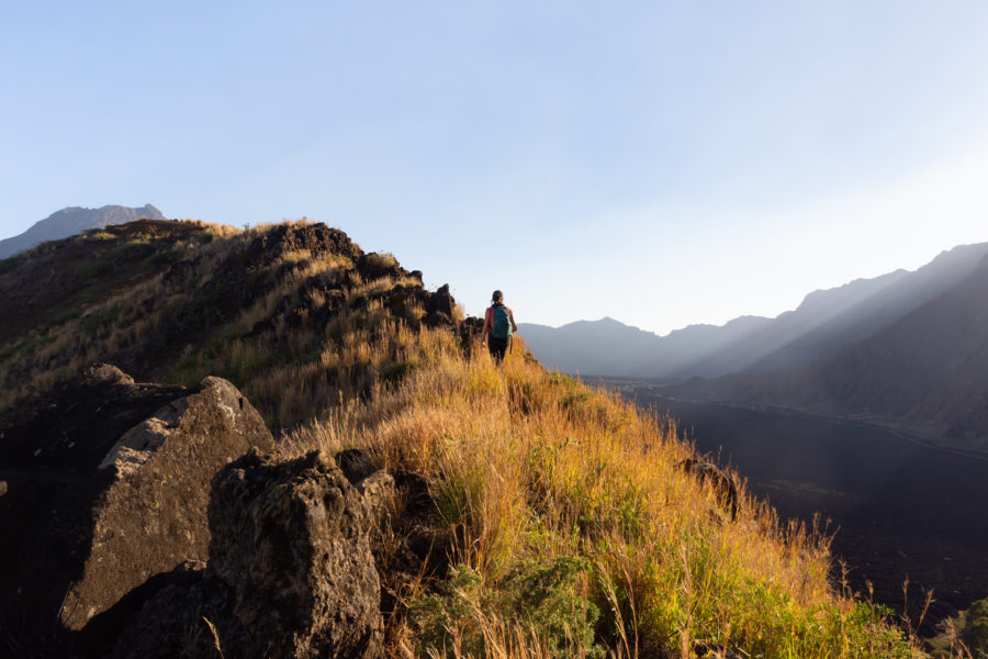 Randonnée sur le Monte Velha dans la caldeira du Fogo