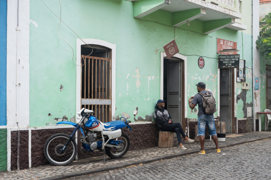 Rue de Sao Filipe, île de Fogo au Cap-Vert