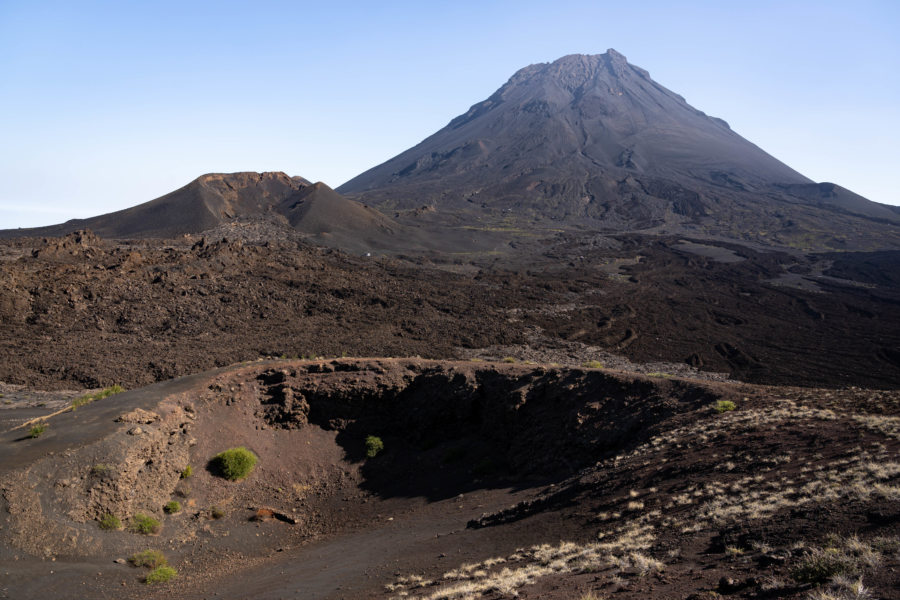 Volcan Pico do Fogo, cratères au Cap-Vert