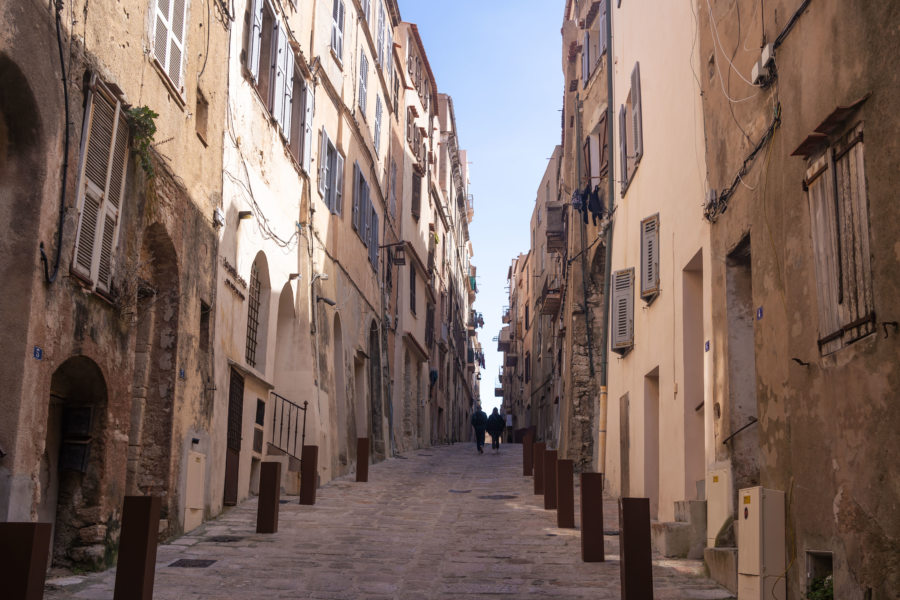 Rue de la citadelle de Bonifacio