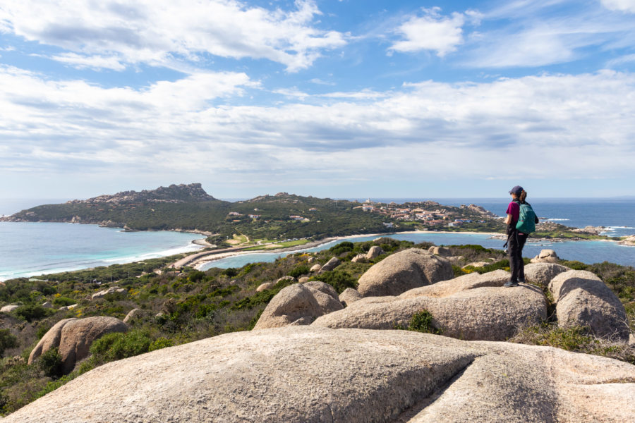 Point de vue sur le Capo Testa en Sardaigne