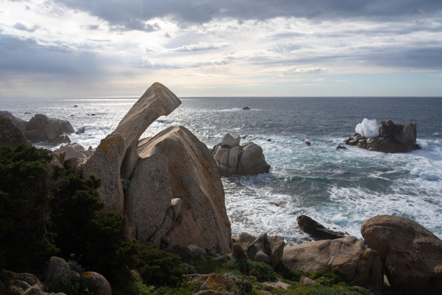 Capo Testa, rocher bizarre en bord de mer