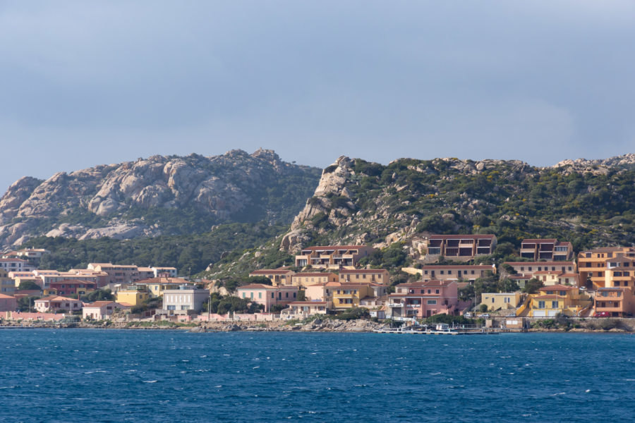 Ville de la Maddalena, île sarde