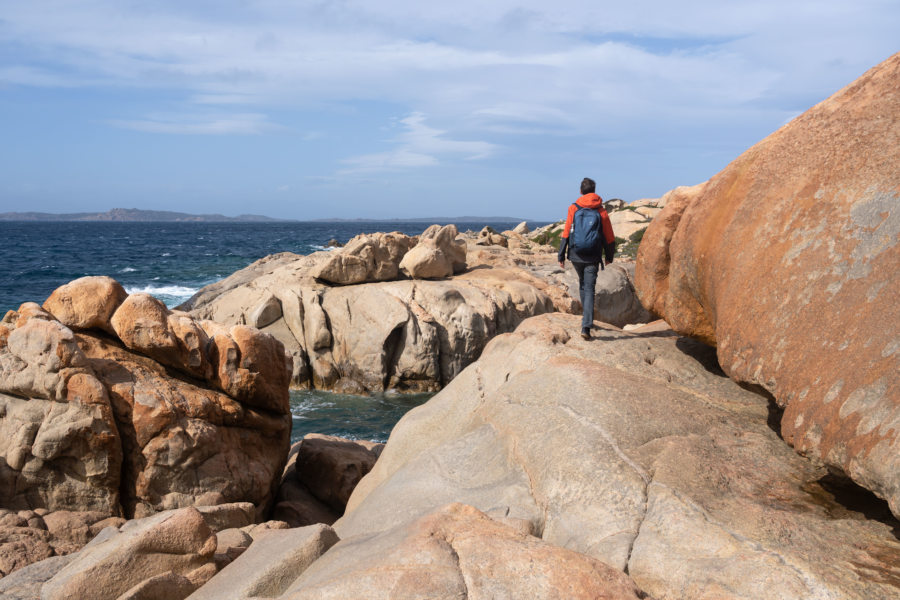 Visite de l'île de la Maddalena à pied, cala francese