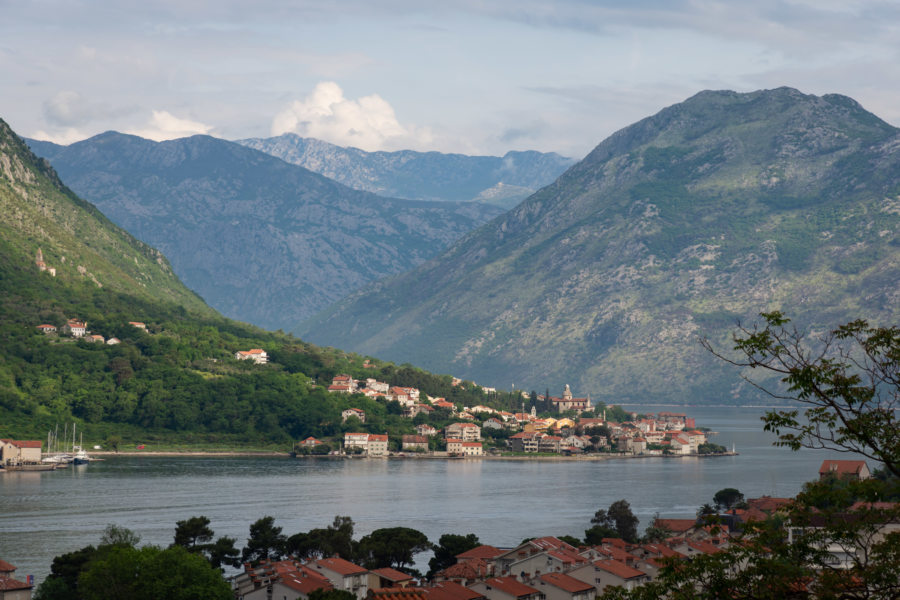 Vue sur la baie de Kotor