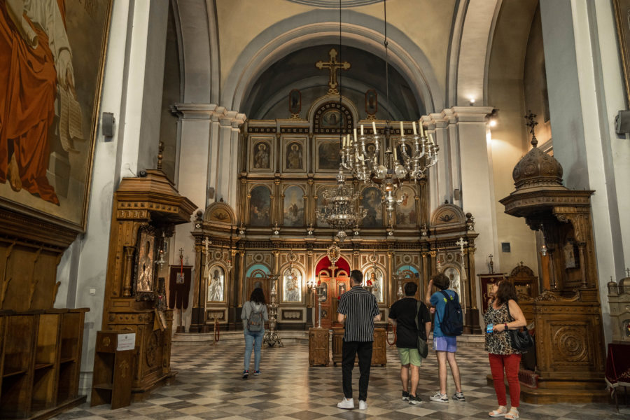 Intérieur de l'église Saint-Nicolas à Kotor