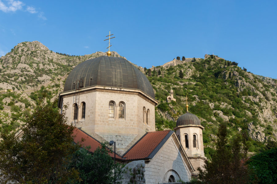 Eglise Saint-Nicolas, paysage de Kotor