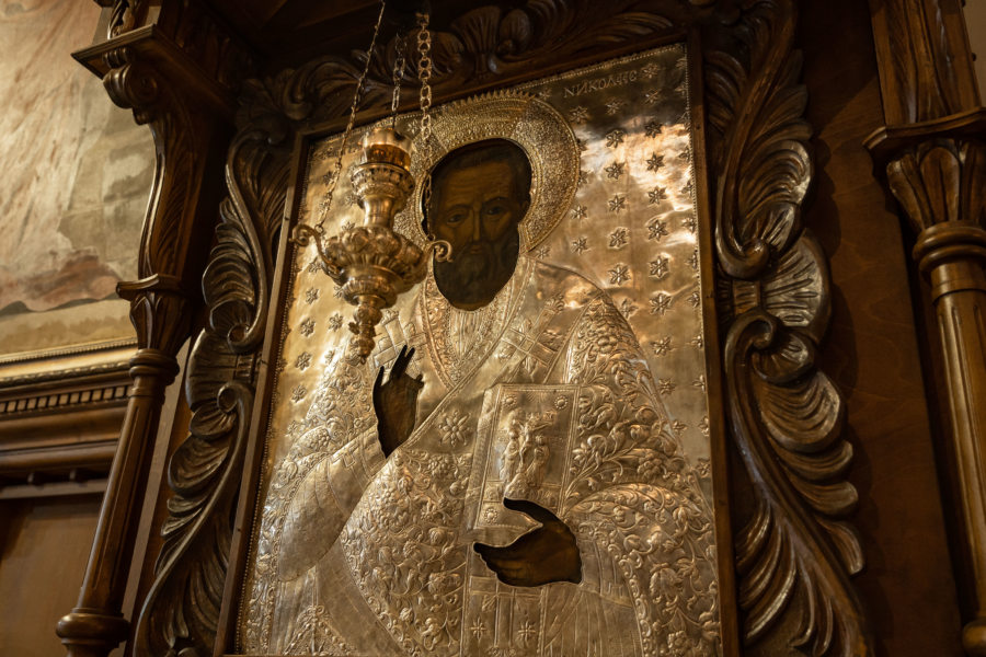 Intérieur de l'église Saint-Nicolas à Kotor