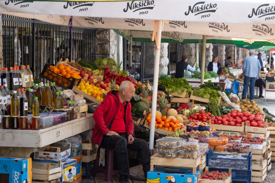 Marché de Kotor au Monténégro