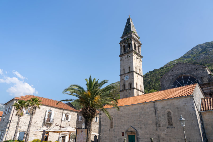 Visite de Perast : église Saint-Nicolas au Monténégro