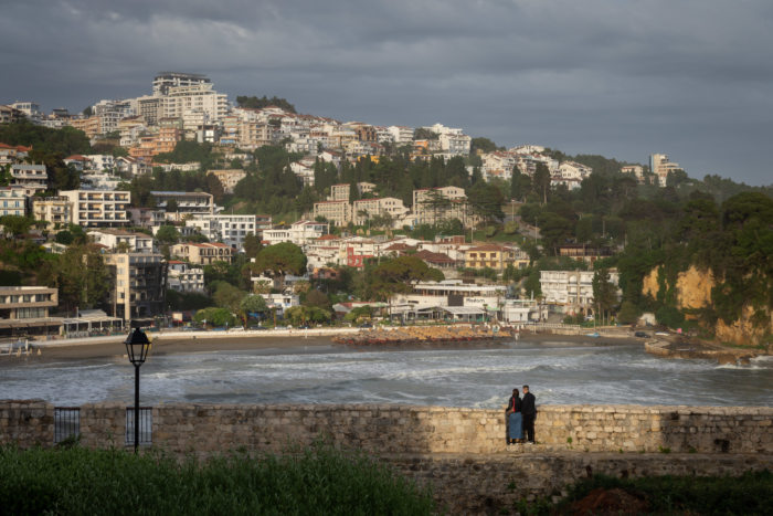 Vue sur Ulcinj depuis les murailles de Stari Grad