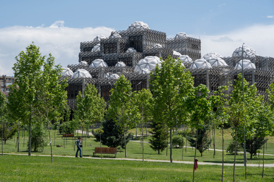 Bibliothèque nationale de Pristina au Kosovo