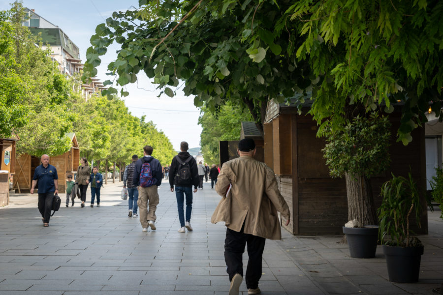 Boulevard Mère Teresa à Pristina, Kosovo