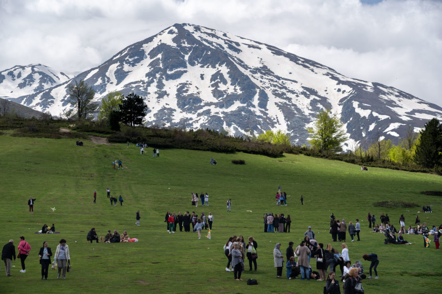 Monts Šar au printemps avec piques-niques