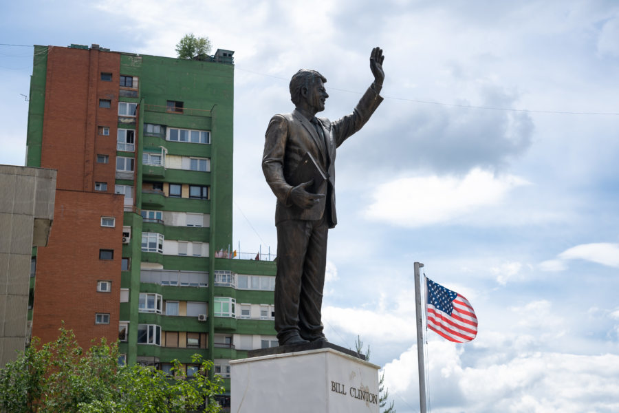 Statue de Bill Clinton à Pristina, Kosovo