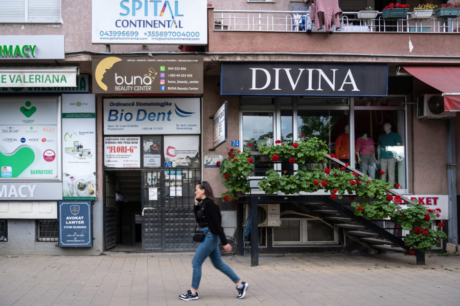 Boutiques à Pristina au Kosovo