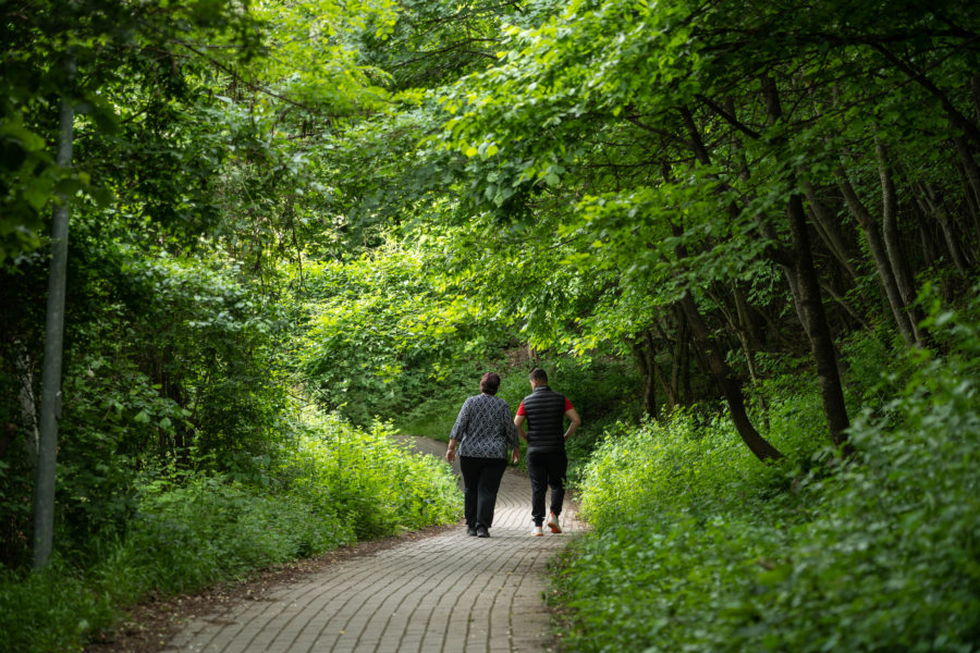 Chemin de santé aménagé à Peja, Kosovo