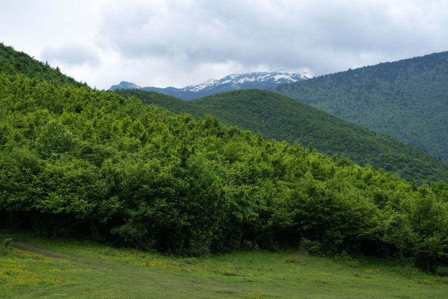Randonnée dans la montagne près de Peja, Kosovo