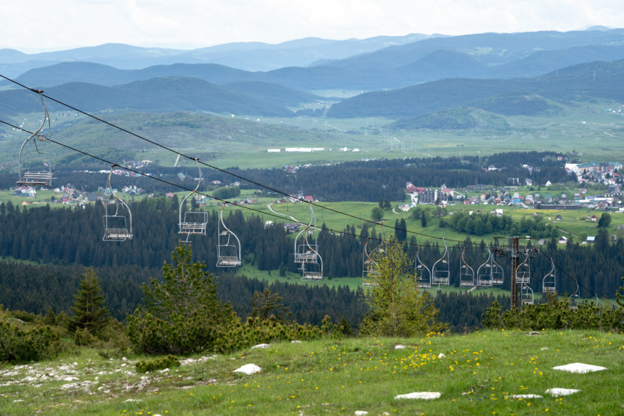 Station de ski abandonnée de Bosaca sur le Durmitor ring au Monténégro