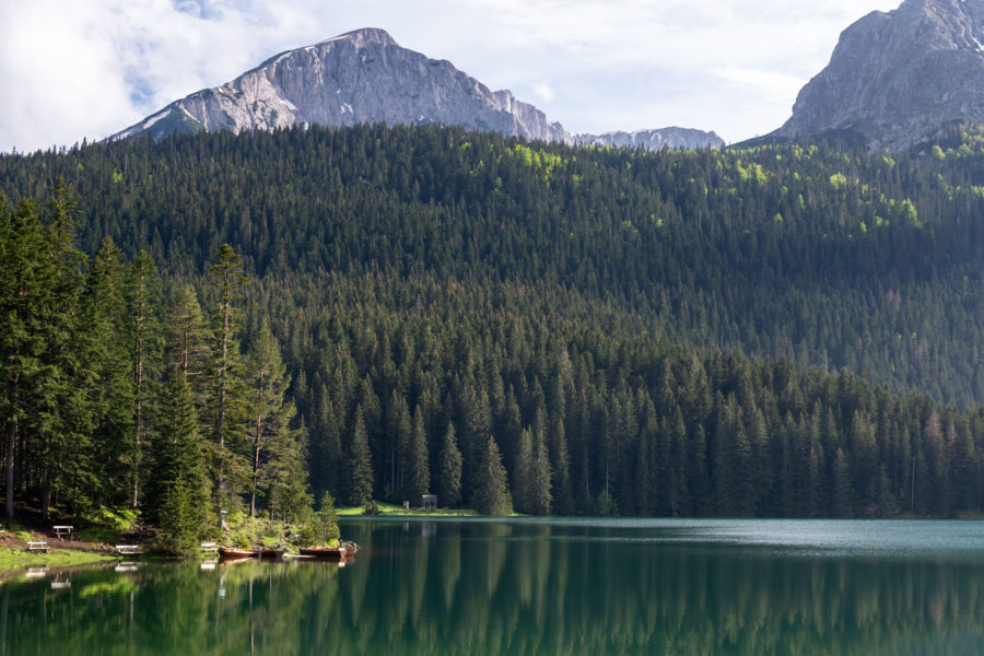 Lac noir, parc national du Durmitor au Monténégro